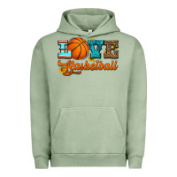 Pigment Oil Green love basketball Urban Hoodie - HRA Design Shop
