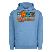 Pigment Pebble Blue love basketball Urban Hoodie - HRA Design Shop