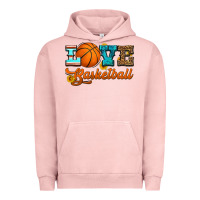 Pigment Salmon love basketball Urban Hoodie - HRA Design Shop