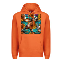 Carrot sunflower horses seamless pattern Premium Hoodie - HRA Design Shop