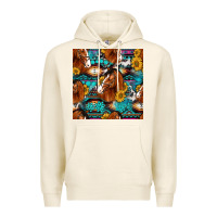Tofu sunflower horses seamless pattern Premium Hoodie - HRA Design Shop
