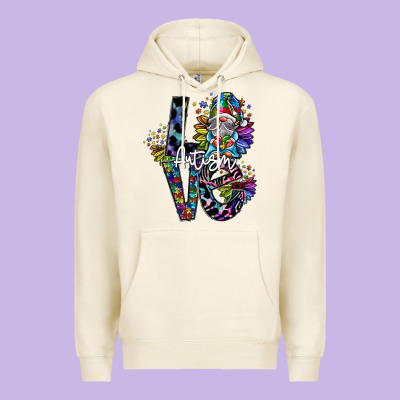 Love Autism Premium Hoodie Designed By Sublimationcraftshop