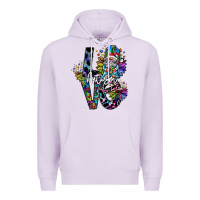 Lilac love autism Premium Hoodie - SublimationCraftShop