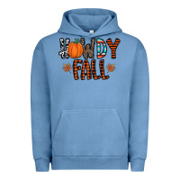 Pigment Pebble Blue howdy fall Urban Hoodie - CowhideDigitalArt
