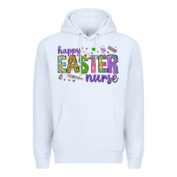 White happy easter nurse Premium Hoodie - Neo Western