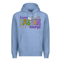 Colony Blue happy easter nurse Premium Hoodie - Neo Western
