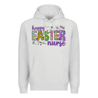 Dove Grey happy easter nurse Premium Hoodie - Neo Western