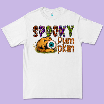 Spooky Pumpkin Premium Tee Designed By Sublimationcraftshop