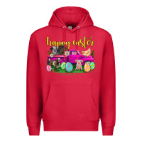 Cardinal happy easter truck with farm animal Premium Hoodie - Neo Western