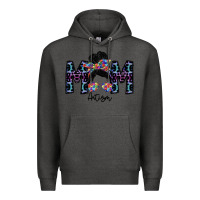 Charcoal Heather mom autism Premium Hoodie - SublimationCraftShop