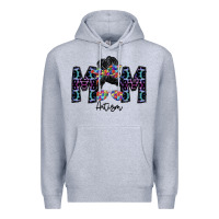 Heather Grey mom autism Premium Hoodie - SublimationCraftShop