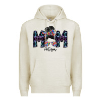 Oatmeal Heather mom autism Premium Hoodie - SublimationCraftShop