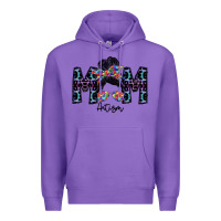 Purple mom autism Premium Hoodie - SublimationCraftShop