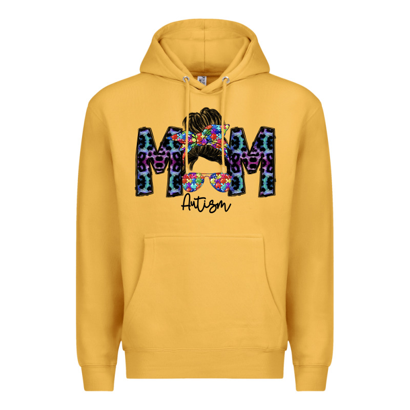 Mom Autism Premium Hoodie by SublimationCraftShop | Teevron