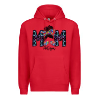 Red mom autism Premium Hoodie - SublimationCraftShop