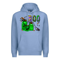 Colony Blue boo drink Premium Hoodie - CowhideDigitalArt