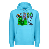 Ocean Blue boo drink Premium Hoodie - CowhideDigitalArt