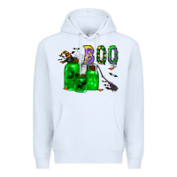 White boo drink Premium Hoodie - CowhideDigitalArt
