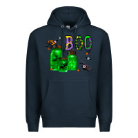 Navy boo drink Premium Hoodie - CowhideDigitalArt