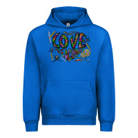 Cobalt i love teaching Urban Hoodie - CowhideDigitalArt