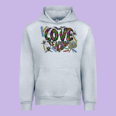 I Love Teaching Urban Hoodie Designed By Cowhidedigitalart