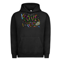 Pigment Black i love teaching Urban Hoodie - CowhideDigitalArt