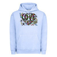 Pigment Grape Ice i love teaching Urban Hoodie - CowhideDigitalArt
