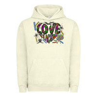 Pigment Pistachio i love teaching Urban Hoodie - CowhideDigitalArt