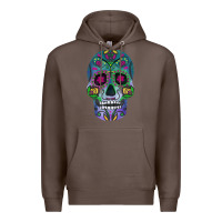 Coffee sugar skull Premium Hoodie - FaDigitalArtStudio