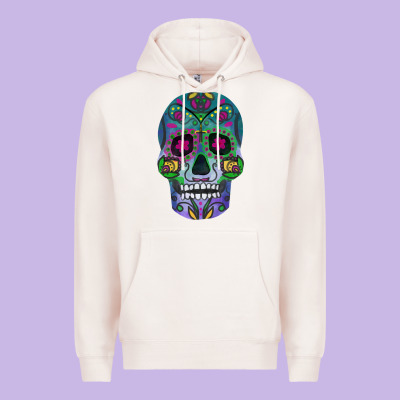 Sugar Skull Premium Hoodie Designed By Fadigitalartstudio