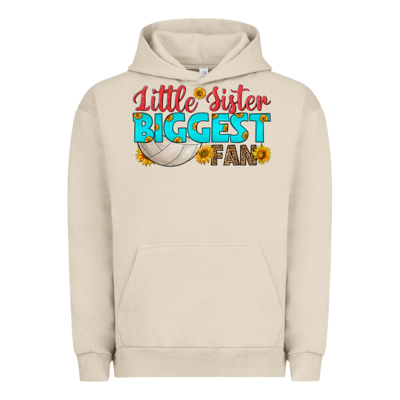 Little Sister Biggest Fan Urban Hoodie by HRA Design Shop | Teevron