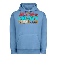 Pigment Pebble Blue little sister biggest fan Urban Hoodie - HRA Design Shop