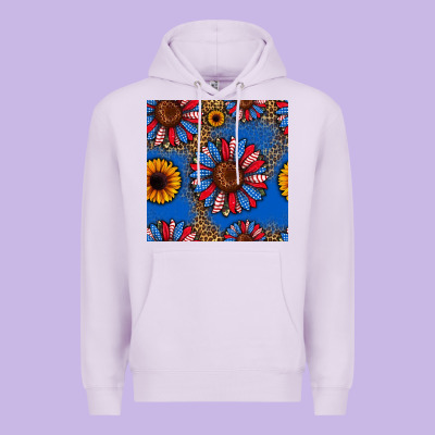 Usa Sunflowers Seamless Pattern Premium Hoodie Designed By Hra Design Shop