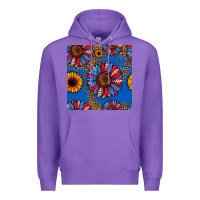 Purple usa sunflowers seamless pattern Premium Hoodie - HRA Design Shop