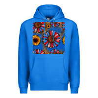 True Royal usa sunflowers seamless pattern Premium Hoodie - HRA Design Shop