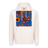 Pale Pink usa sunflowers seamless pattern Premium Hoodie - HRA Design Shop