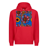 Red usa sunflowers seamless pattern Premium Hoodie - HRA Design Shop
