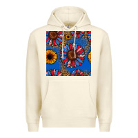 Sandshell usa sunflowers seamless pattern Premium Hoodie - HRA Design Shop