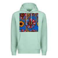 Seafoam usa sunflowers seamless pattern Premium Hoodie - HRA Design Shop