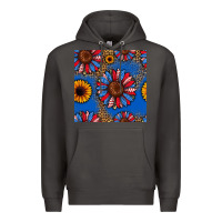 Smoke usa sunflowers seamless pattern Premium Hoodie - HRA Design Shop