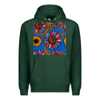 Sports Green usa sunflowers seamless pattern Premium Hoodie - HRA Design Shop