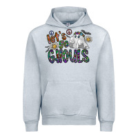 Heather Grey let's go ghouls Urban Hoodie - CowhideDigitalArt