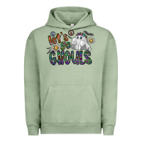 Pigment Oil Green let's go ghouls Urban Hoodie - CowhideDigitalArt