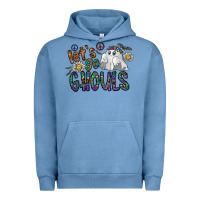 Pigment Pebble Blue let's go ghouls Urban Hoodie - CowhideDigitalArt