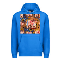 True Royal american pigs seamless pattern Premium Hoodie - HRA Design Shop