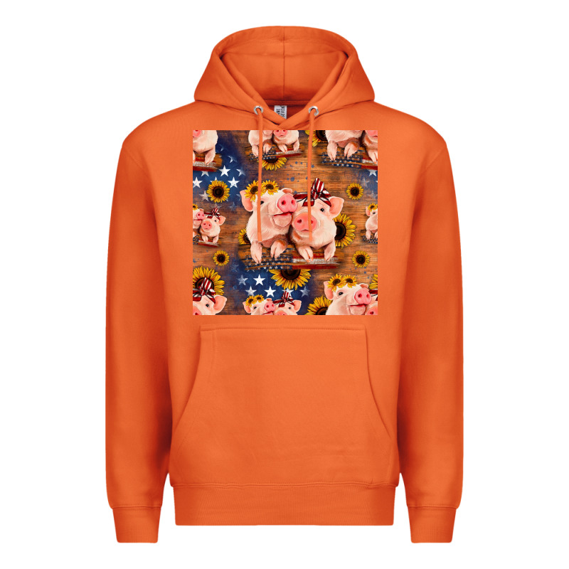 American Pigs Seamless Pattern Premium Hoodie by HRA Design Shop | Teevron