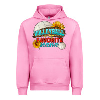 Fuchsia Pink volleyball is my favorite season Urban Hoodie - HRA Design Shop