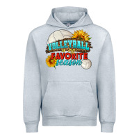 Heather Grey volleyball is my favorite season Urban Hoodie - HRA Design Shop