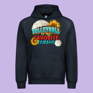 Volleyball Is My Favorite Season Urban Hoodie Designed By Hra Design Shop