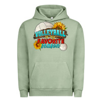 Pigment Oil Green volleyball is my favorite season Urban Hoodie - HRA Design Shop